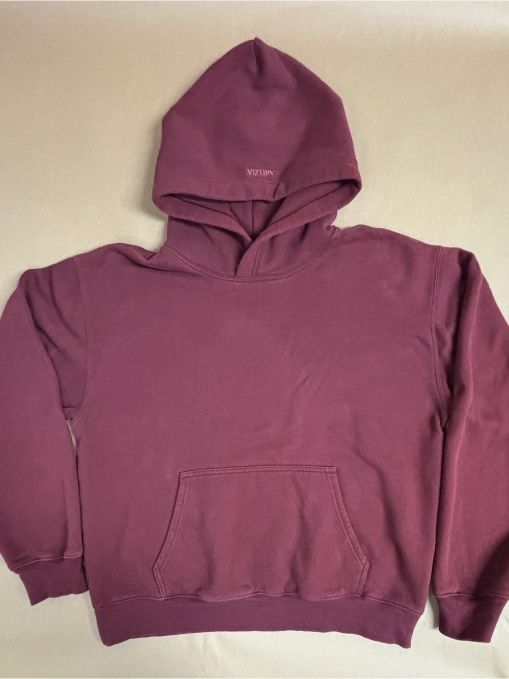 Aritzia Sweatfleece Perfect Fit Hoodie Faded Burgundy Sz L